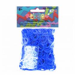 Rainbow Loom eredeti gumik 600 darab óceánkék (RL7808)