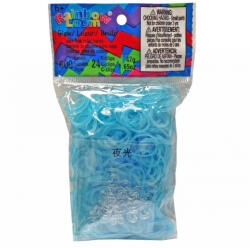Rainbow Loom eredeti világító gumik 600 darab kék 6 évtől (RL7842)