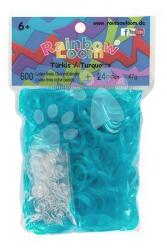 Rainbow Loom Gumik Turquoise Rainbow Loom 600 drb türkíz 6 évtől (RL7831)