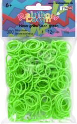 Rainbow Loom eredeti gumik 300 darab neon zöld 6 évtől (RL7796)