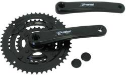 Prowheel hajtómu alu 28/38/48t 175mm prowheel ty-cq01 fekete, láncvédő nélkül tengely hossza 124, 5mm