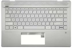 HP Pavilion 14-CE series L19195-031 L26428-031 amerikai angol (US) kiosztású billentyűzettel palmrest/topcase felső burkolat ezüst