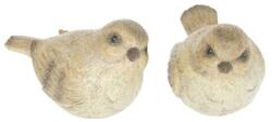 Dekorációs madár, glitteres poly 11x6x6cm barna 2 féle 1db, szín nem választható (C06-233253-5)