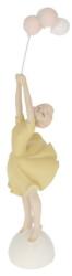  Dekoráció lány lufival álló műanyag 7x6, 5x30cm sárga (HYH20154CY)