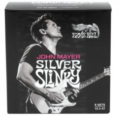  Ernie Ball 3817 John Mayer Signature Silver Slinky 6 db húrkészlet 10, 5-47