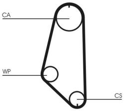 Continental Ctam Curea de distributie CONTINENTAL CTAM CT720 - automobilus