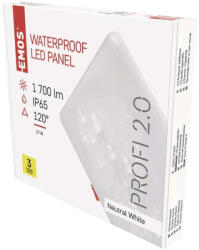 EMOS LED panel VIXXO beépíthető 19W 1700lm IP65 természetes fehér (ZV2152) - akkuforras