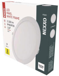 EMOS LED süllyesztett lámpatest NEXXO, kerek, fehér, 25W, természetes fehér (ZD1155) - akkuforras