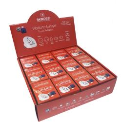 SKROSS HOTELBOX - 12db World to Europe csatlakozó átalakító, Európába utazóknak (1.500211-6)