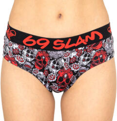 69SLAM Női bugyi 69SLAM boxer bambusz bambusz piros cukor daru XS