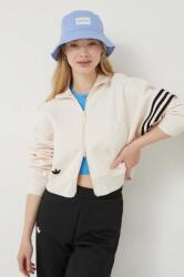 Adidas felső Neuclassics Tracktop fehér, női, nyomott mintás - bézs XL