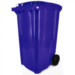 KZIWEB Háztartási kuka 240L-es, kék, kerekes, műanyag, premium - [TM] - [NGK] : Kuka kialakítása: - Kerekes, Szín: - Királykék - Royal, Űrtartalom: - 240 Literes