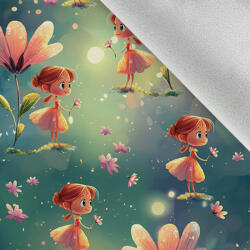 Takoy Téli softshell anyag vöröshajú lány egy nagy virág alatt