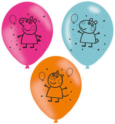 Amscan Baloane latex peppa pig 6 buc 23 cm Costum bal mascat copii