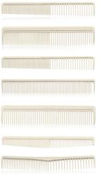 Labor Pro Set 7 piepteni tuns din SILICON - albi (C5598) - Visuel