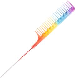 BIFULL Pieptene coafura RAINBOW - cu codita metal si dinti rari (BFPEI44890)