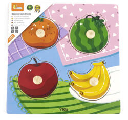 Viga Toys Puzzle cu manere, fructe, viga (44597) - bekid