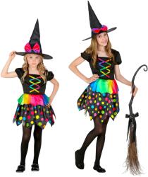 Widmann Costum vrajitoare buline colorate - 2 - 3 ani / 104 cm Costum bal mascat copii