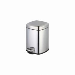 Casa Plastor Cos gunoi patrat, cu pedala, inox, 6 litri (38726) Cos de gunoi