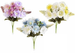 Decorer Set 3 buchete flori artificiale multicolore 28 cm (A56.45.72)