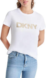 DKNY T-Shirt Logo DJ4T1266 91W1 white/light gold (DJ4T1266 91W1 white/light gold)