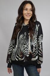 FashionLand HANORAC CU GLUGA SI BUZUNAR FRONTAL JUNGLE ZEBRA TALIE UNICA Multicolora