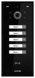 ELECTRA Videointerfon de exterior Electra VPH. 05F03. ELBTL, 5 familii, montaj incastrat, 4 fire, RFID, negru (VPH.05F03.ELBTL)