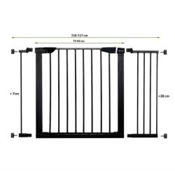 SPRINGOS Baba Biztonsági Rács - Állítható Méretű, Lépcsővédő, 75-117 cm