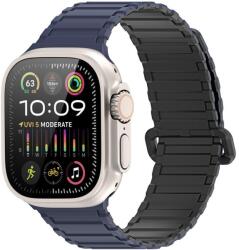  DUX DUCIS KJ nylon szíj Apple Watch 42/44/45/49 mm fekete/kék