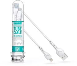 DEVIA ST326622 1m USB A - Lightning fehér adat- és töltőkábel (ST326622) - officedepot