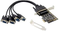 Conceptronic Bővítőkártya - EMRICK11B (PCIe x1 to 4x DB9 (RS-232)) EMRICK12B (EMRICK12B)