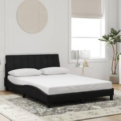 vidaXL fekete bársony ágykeret matrac nélkül 140 x 190 cm (3207845)