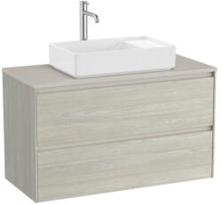 Roca Ona 2 fiókos mosdószekrény 99, 4x45, 7x58, 3 cm, világos tölgy A851730512 (A851730512)