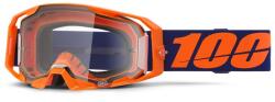 100% ARmatic Neon Orange motocross szemüveg átlátszó plexivel
