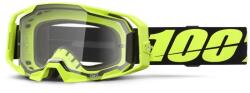 100% ARmatic Neon Yellow motocross szemüveg átlátszó plexivel