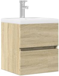 vidaXL sonoma tölgy színű szerelt fa mosdószekrény 41 x 38, 5 x 45 cm (856236) - vidaxl