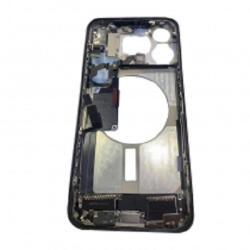  Apple iPhone 15 Pro Max EU verzió középső szerelt keret, fekete (OEM)