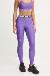 Under Armour edzős legging HG Authentics lila, nyomott mintás, 1383559 - lila M