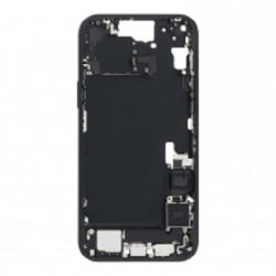  Apple iPhone 15 Plus EU verzió középső szerelt keret, fekete (utángyártott)