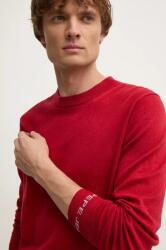 Pepe Jeans gyapjúkeverék pulóver NEW ANDRE CREW NECK könnyű, férfi, piros, PM702469 - piros M