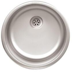Evido 442002 - EVIDO RONDO rozsdamentes mosogató, kerek, egymedence, natúr 446X446 (442002)