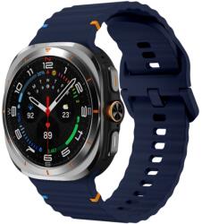 WAVY Curea din silicon pentru Samsung Galaxy Watch Ultra 47mm albastru închis