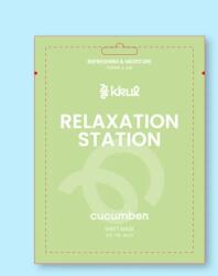 kkul Mască pentru relaxare cu castravete Relaxation Station Cucumber Sheet Mask - 25 ml / 1 buc Masca de fata