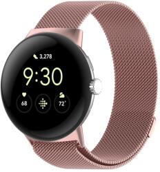  MILANESE Fémszíj Google Pixel-hez Watch3 45mm rózsaszín