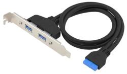 Conceptronic Card de expansiune Conceptronic - EMRICK11B (19pin USB la 2xUSB-A 3.2) (EMRICK11B)