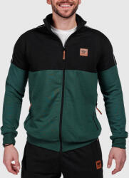 Iron Aesthetics Cipzáros pulóver Iron Aesthetics Grade, black/green: XL Zöld