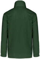 Kariban Férfi bélelt széldzseki rejtett kapucnival, Kariban KA687, Forest Green-2XL (ka687fo-2xl)