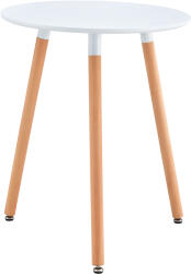 Mobikon Masa dining MDF alb lemn fag Elcan 60x74 cm (0000394043)