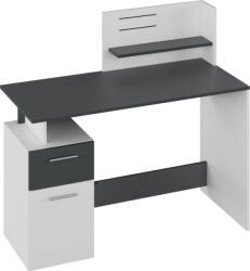 Mobikon Birou DTD alb grafit Platon 121.5x55x109.5 cm (0000397406)
