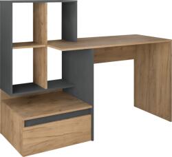 Mobikon Birou DTD stejar artisan gri grafit Nereo 145x52x111.6 cm (0000395881)
